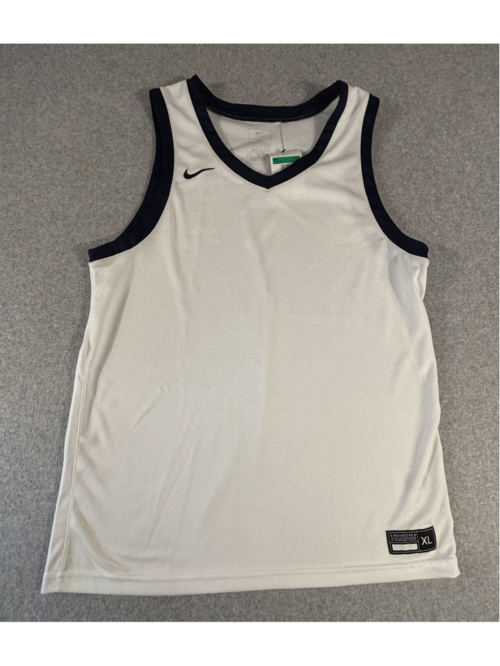 Nike Dri-FIT Basketball Jersey Tank Top Mens XL White Black NWT DC2322-107